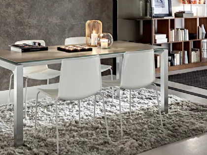 Tavolo moderno allungabile in laminato Luca di La Primavera