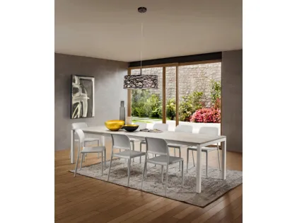Tavolo allungabile con piano in laminato HPL Luigi Super di La Primavera