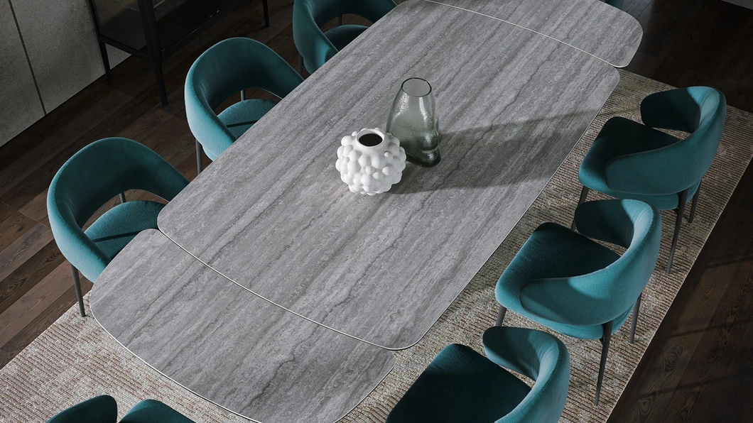 Tavolo Sipario Ext in gres travertino di Tonin Casa