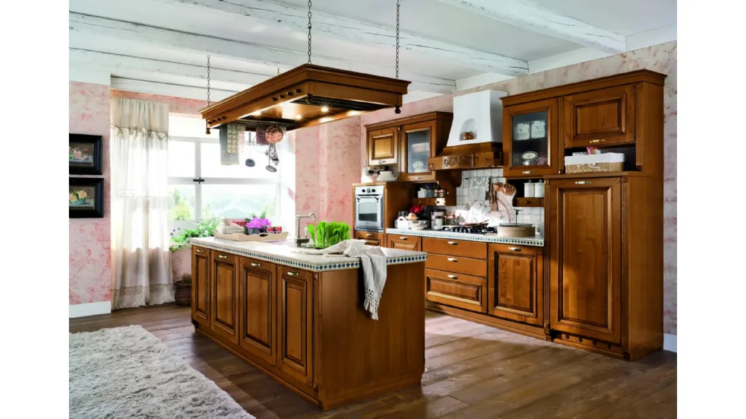 Cucina classica con isola Epoca di Ar-Tre