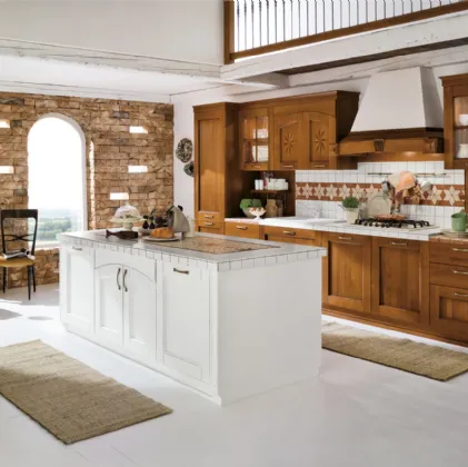 Cucina Classica lineare in legno Alba di Ar-Tre