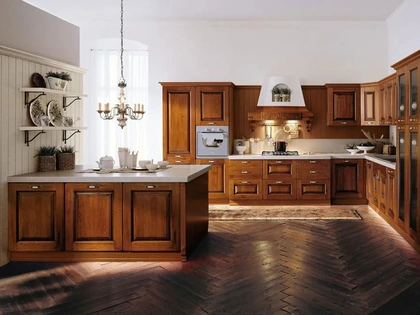 Cucina Classica con penisola Castellana 06 di Ar-Tre