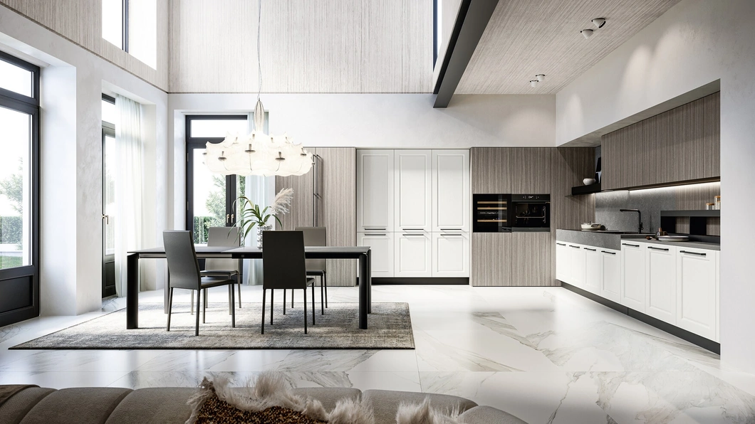 Cucina Classica angolare Asolo 02 in laccato e laminato di Arredo3