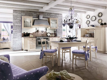 Cucina Classica ad angolo Everyday Cotone di Callesella