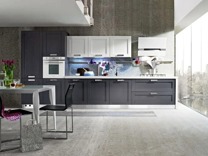 Cucina Classica lineare in legno laccato Signoressa 03 di Ar-Tre