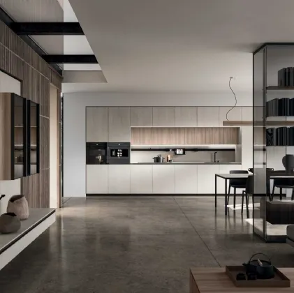 Cucina Design lineare Ak Project 02 in melaminico di Arrital