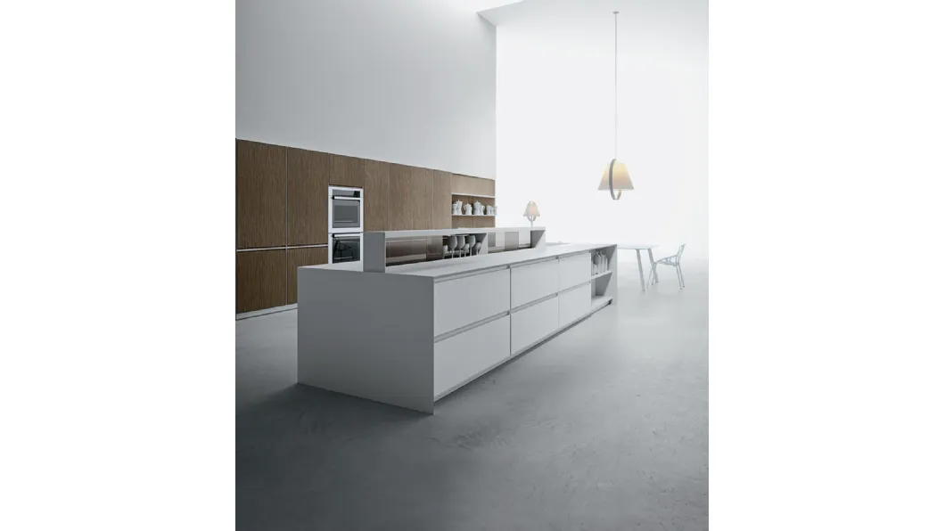 Cucina Design con isola in Corian AkB 08 02 di Arrital