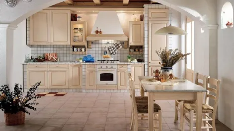 Cucina in Muratura lineare in legno laccato Rosamaria di Ar-Tre