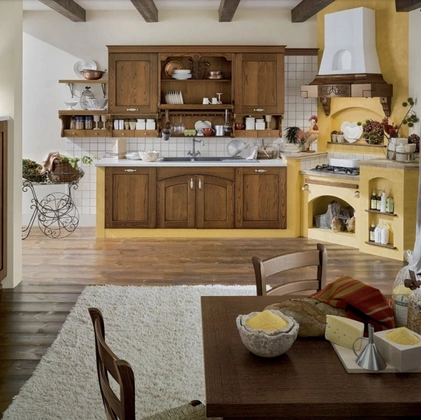 Cucina angolare in Muratura Signoressa 02 di Ar-Tre