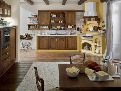 Cucina angolare in Muratura Signoressa 02 di Ar-Tre