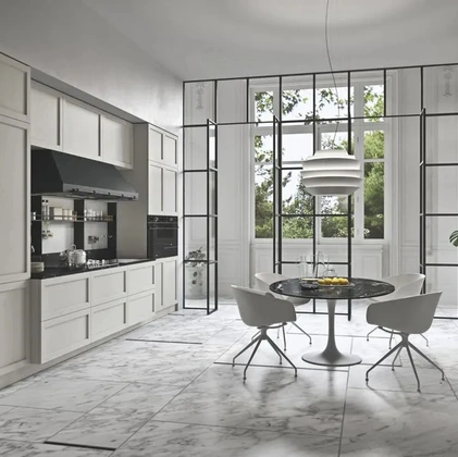 Cucina Moderna lineare in legno laccato Infinity 03 di Ar-Tre