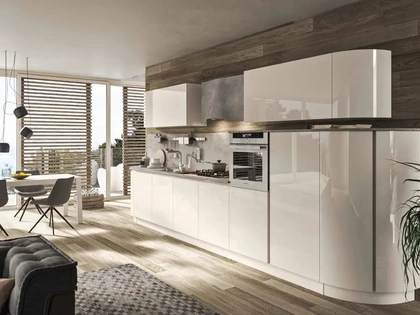 Cucina Moderna lineare Progetto Sistema Laccato 03 di Ar-Tre
