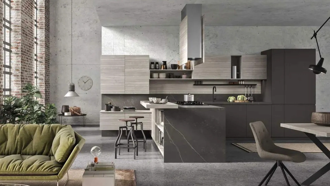 Cucina Moderna con penisola Fly Evo Flo Evo 02 di Ar-Tre