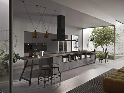 Cucina Moderna con isola Fly Evo Flo Evo 03 di Ar-Tre