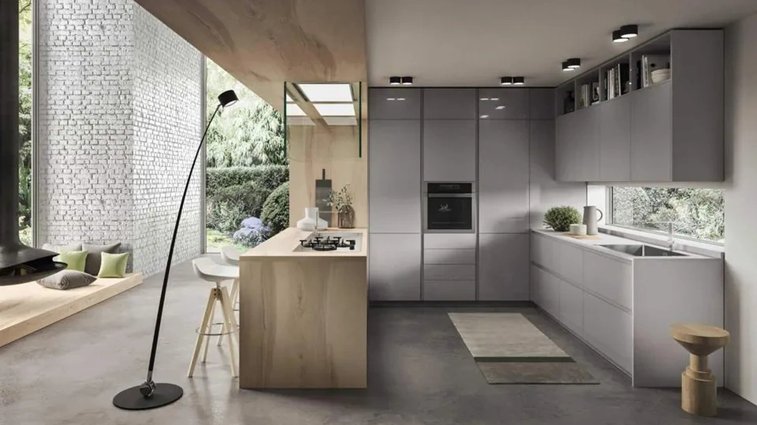 Cucina Moderna con penisola Fly Evo Flo Evo 04 di Ar-Tre