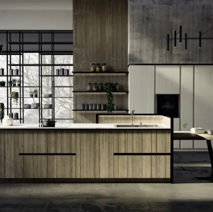 Cucina Moderna con isola New Step 02 di Fratelli Mirandola