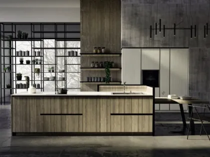 Cucina Moderna con isola New Step 02 di Fratelli Mirandola