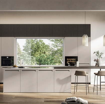 Cucina Moderna in Pet con isola Tekna di Arredo3