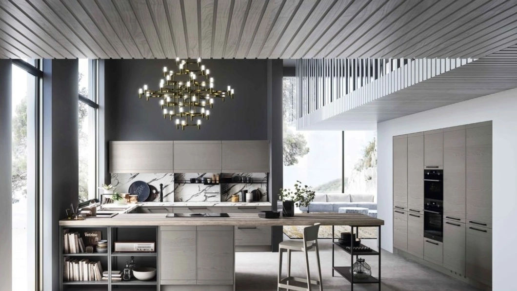 Cucina Moderna in legno laccato con penisola Zoe 02 di Ar-Tre