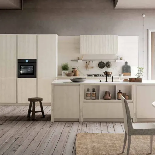 Cucina Moderna in laccato e laminato con penisola Cloe 06 di Arredo3