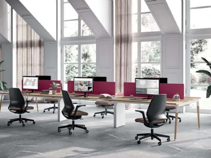 Sedia Operativa con schienale alto Oxygen di Quadrifoglio