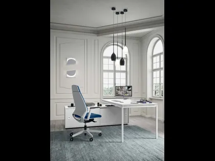 Sedia Operativa con schienale alto Oxygen di Quadrifoglio